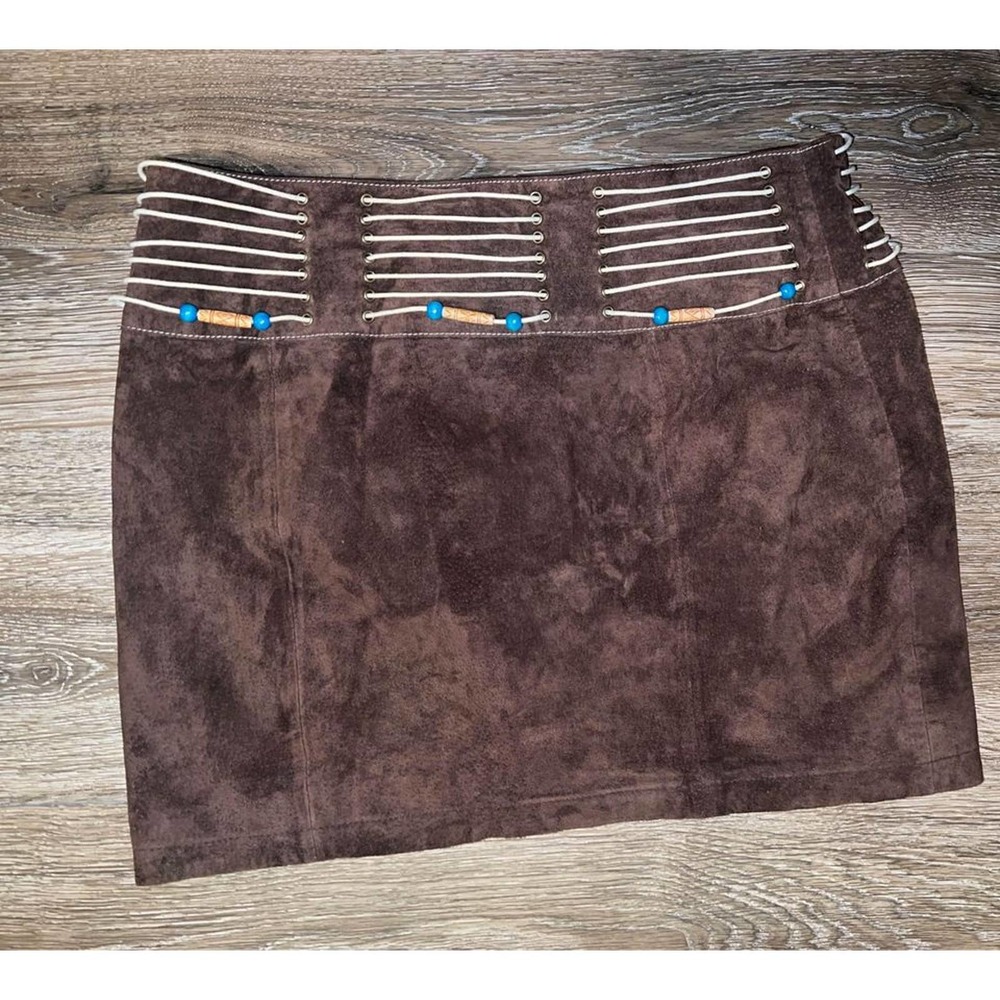 Wilson Leather Maxima Women's  Brown Skirt